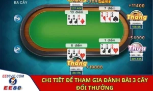 Chi tiết để tham gia đánh bài 3 cây đổi thưởng