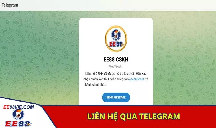 Nhắn qua telegram khi có thắc mắc